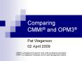  CMMI : Guidelines for Process Integration and Produc