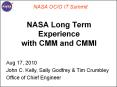 NASA OCIO IT Summit NASA Long Term Experience with CMM an