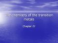 Coordination compounds Can form complex ions Ion containin