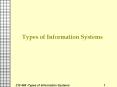 Types of Information Systems Question: What type(s) o