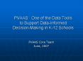 PVAAS: One of the Data Tools to Support Data-Informe