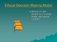 Ethical Decision Making Model Based on the Model b
