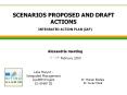 SCENARIOS PROPOSED AND DRAFT ACTIONS INTEGRATED ACTION PLA