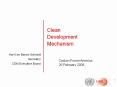 Clean Development Mechanism Carbon Forum America 26 Februar