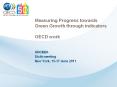 Measuring Progress towards Green Growth through indicator