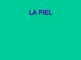 LA PIEL FUNCIONES DE LA PIEL ESTRUCTURA DE LA PIEL L