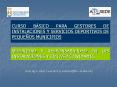 curso b sico para gestores de instalaciones y servicio
