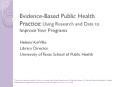 Evidence-Based Public Health Practice: Using Research an