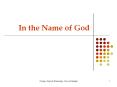 In the Name of God Choosing a Future for Epidemiology - Era