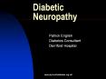 Diabetic Neuropathy Patrick English Diabetes Consultan