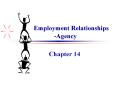 Employment Relationships-Agency Chapter 14 Chapter Issue