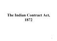 The Indian Contract Act, 1872 Nature of Contract The fabri