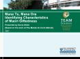 Mana Tu, Mana Ora Identifying Characteristics of Maor