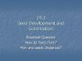 24.2 Seed Development and Germination Essential Question Ho