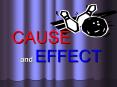 CAUSE and EFFECT The CAUSE is why something happens. I