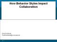 How Behavior Styles Impact Collaboration Paul Kostresk