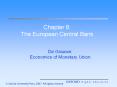 Chapter 8: The European Central Bank De Grauwe: Economics o