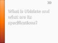 What is Ubislate and what are its specifications?