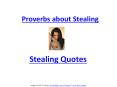 Proverbs about theft