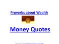 Sayings about money