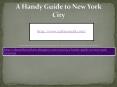 A Handy Guide to New York City