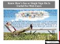 Know How's Sso or Single Sign On Is Useful For Web Users