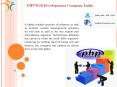 PHP Web Development Company India