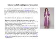 Natural and silk nightgowns for women