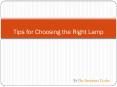 Tips for Choosing the Right Lamp Table