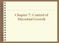 Chapter 7: Control of Microbial Growth Control of Microbia