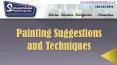 Painting Suggestions and Techniques