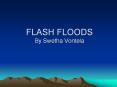 FLASH FLOODS By Swetha Vontela Rules - when caught in floo