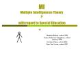 MI Multiple Intelligences Theory? with regard to Specia