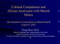 Cultural Competence and African Americans with Menta
