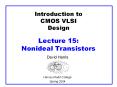 Introduction to CMOS VLSI Design Lecture 15: Nonidea