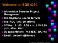 Information Systems Project Management The Capstone Cours