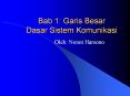 Bab 1: Garis Besar Dasar Sistem Komunikasi Oleh: Nono
