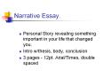 Descriptive Essay Thesis Statement