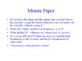 Minute Paper
