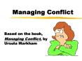 Managing Conflict