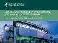 The ESMOS Project and an SMS Pilot Study with International Mobility Students