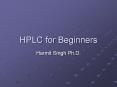 HPLC for Beginners