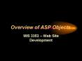 Overview of ASP Objects