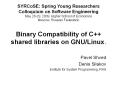 Binary Compatibility of C shared libraries on GNULinux'