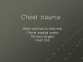 Chest trauma