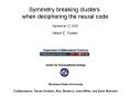 Symmetry breaking clusters