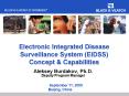 Electronic Integrated Disease Surveillance System EIDSS Concept