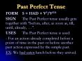 Past Perfect Tense