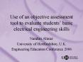 Use of an objective assessment tool to evaluate students basic electrical engineering skills