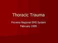 Thoracic Trauma